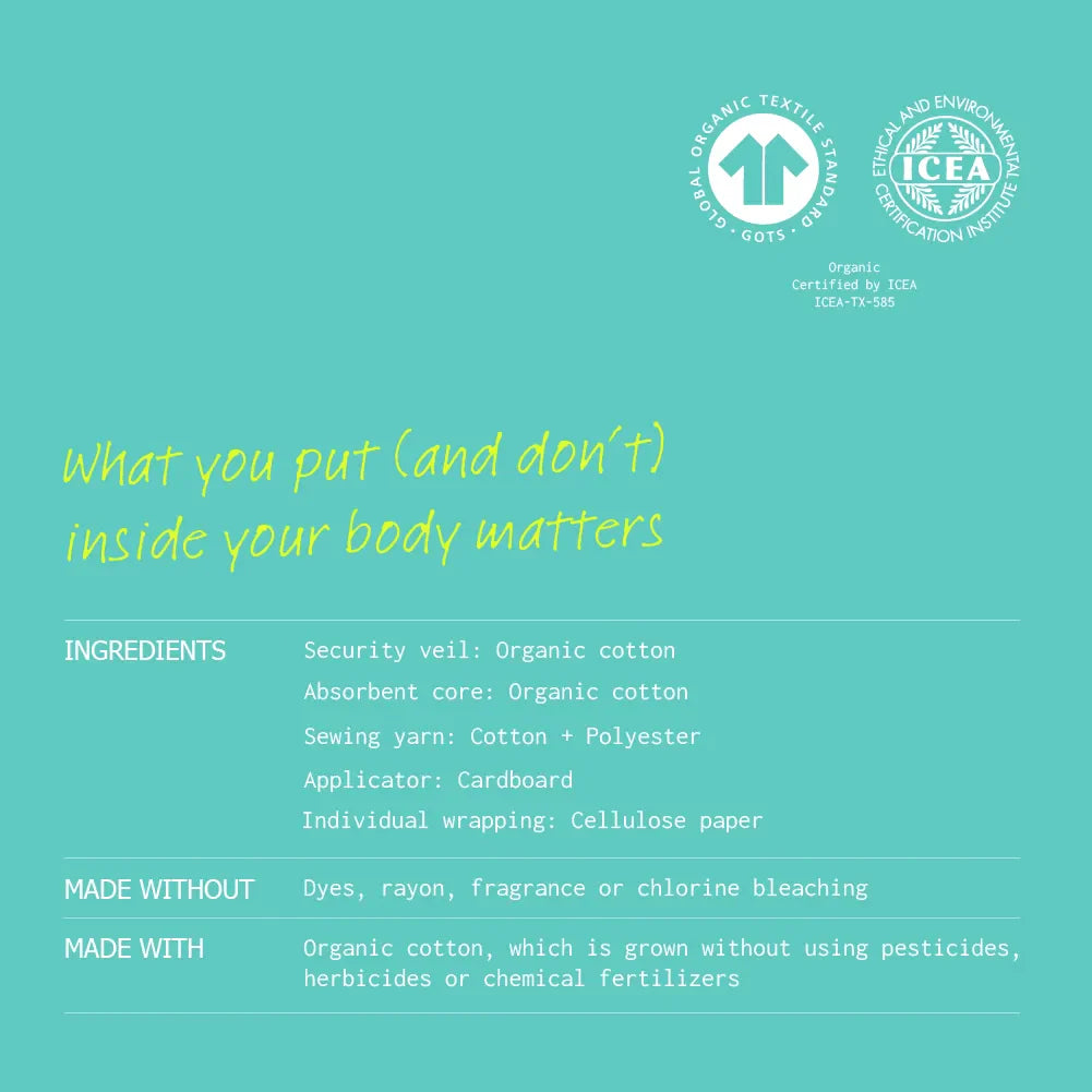 Adaye Organic Tampon Ingredients