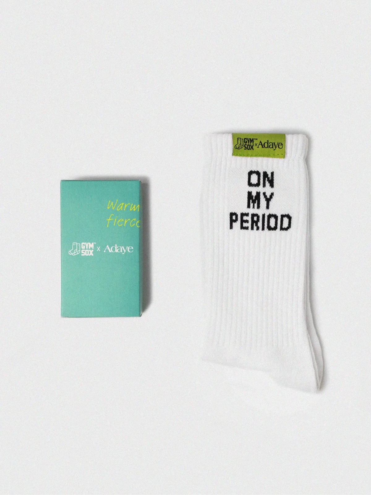 Adaye On My Period Statement Socks Gymsox