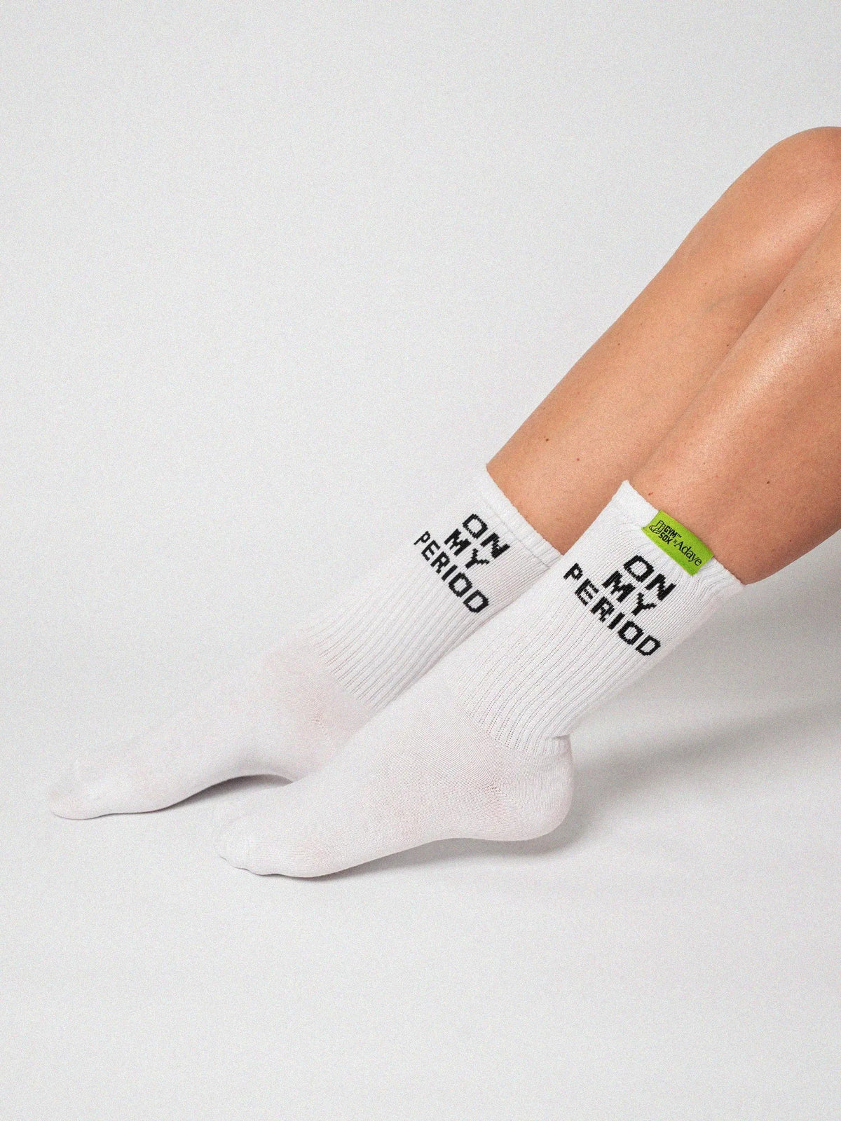 Adaye On My Period Statement Socks Gymsox